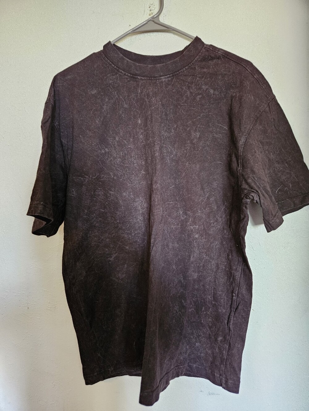Mens Oversized Acid Wash Top